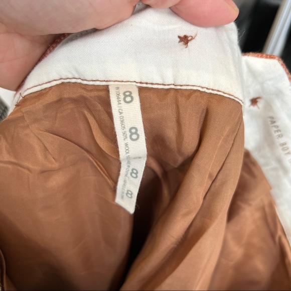 Anthropologie paper boy wool blend pants size 8 - Picture 10 of 12